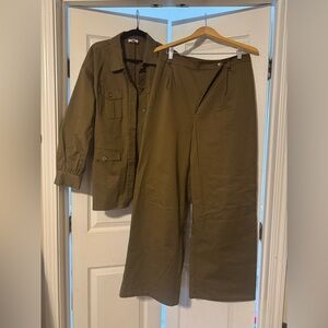 Amazon the Drop Brown Jacket and Pants Set